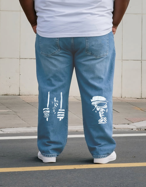 Big & Tall Denim Streetwear Jeans for big men view 1