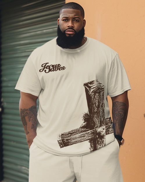 Big & Tall Graphic Two-piece Set for big men view 2