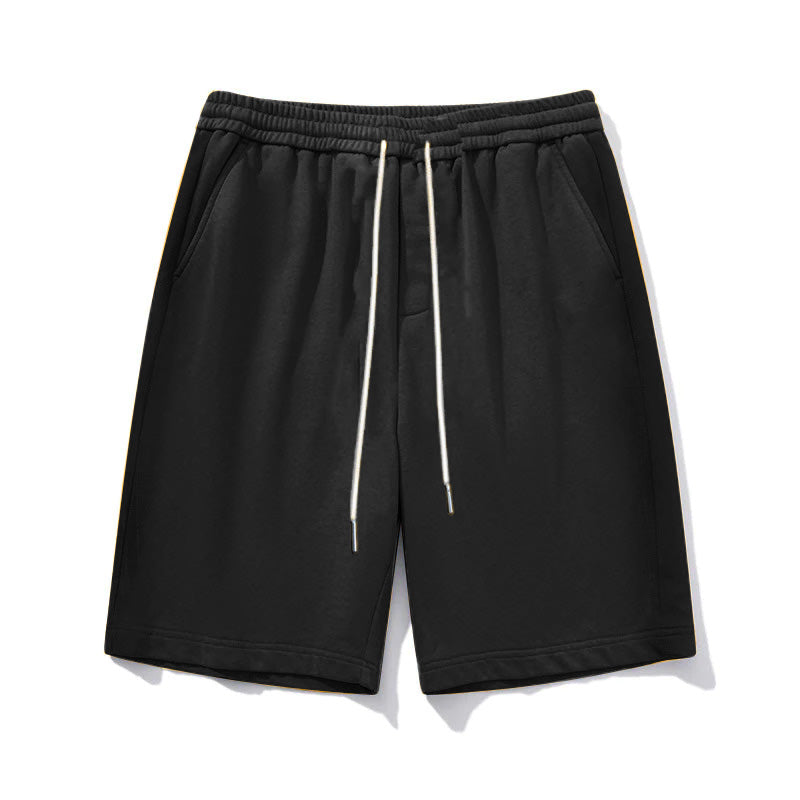 Big & Tall Solid Color Athletic Shorts for big men view 5