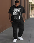 Big & Tall Graphic T-Shirt Pants Set for big men view 1