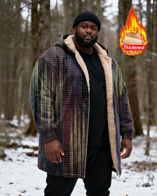 Big & Tall Plaid Vintage Hoodie for big men view 1
