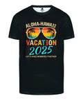 Big & Tall Black Hawaiian Graphic T-Shirt for big men view 2