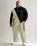 Big & Tall Graphic Polo Pants Set for big men view 1