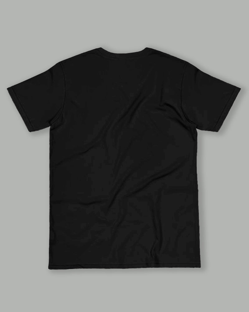 Big & Tall Black Graphic T-Shirt for big men view 2