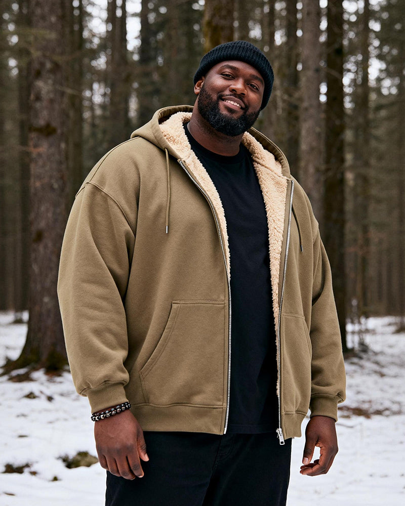 Big & Tall Solid Color Hoodie for big men view 5