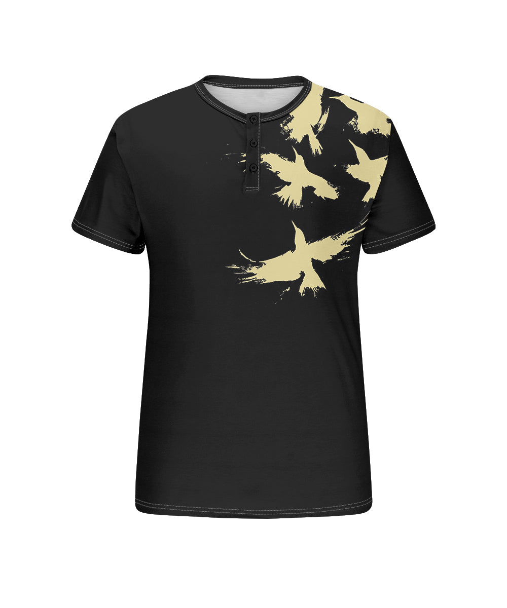Big & Tall Black Graphic T-Shirt for big men view 4