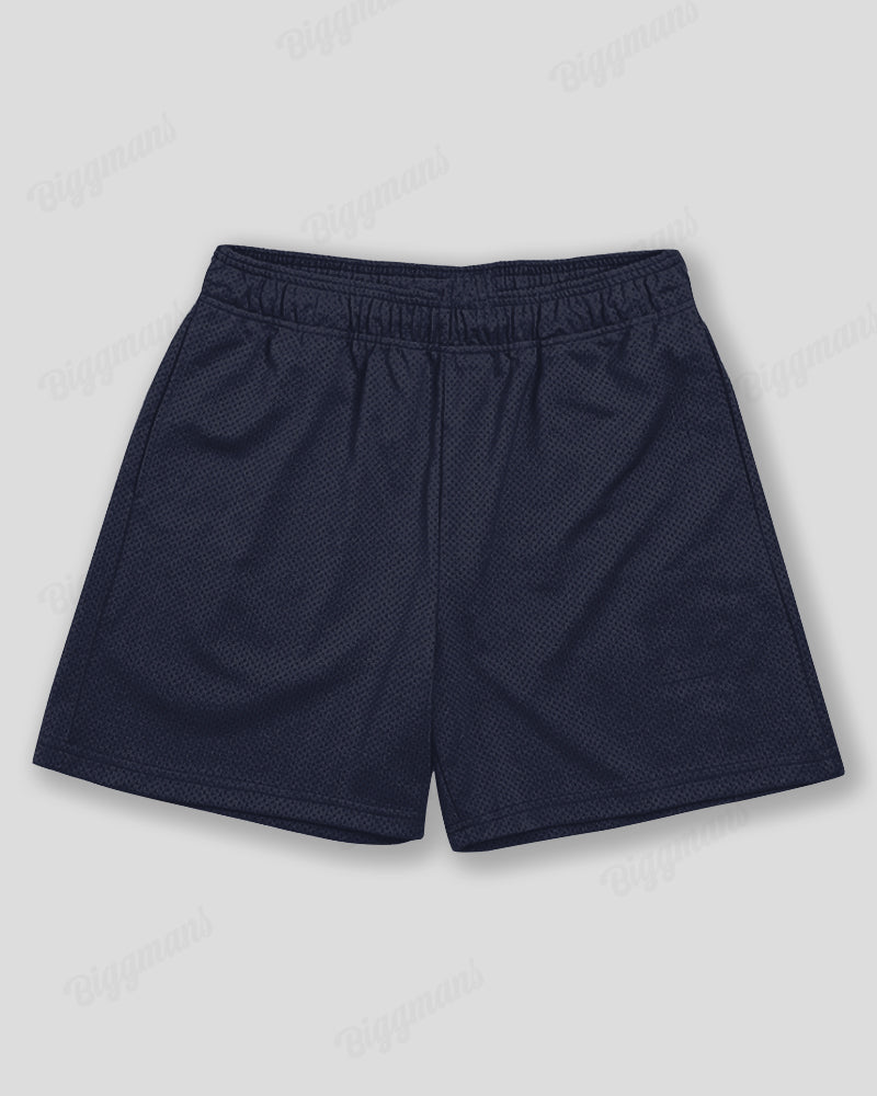 Big & Tall Solid Color Athletic Shorts for big men view 4