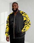 Big & Tall Yellow Graphic Graffiti Men's Clothing for big men view 1