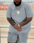 Big & Tall Athletic Two-piece Set for big men