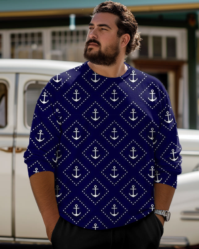 Big & Tall Geometric Graphic T-Shirt for big men