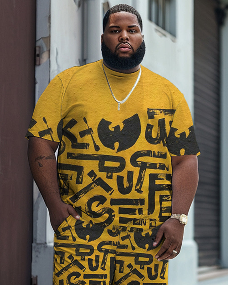 Big & Tall Graphic Two-piece Set for big men view 2