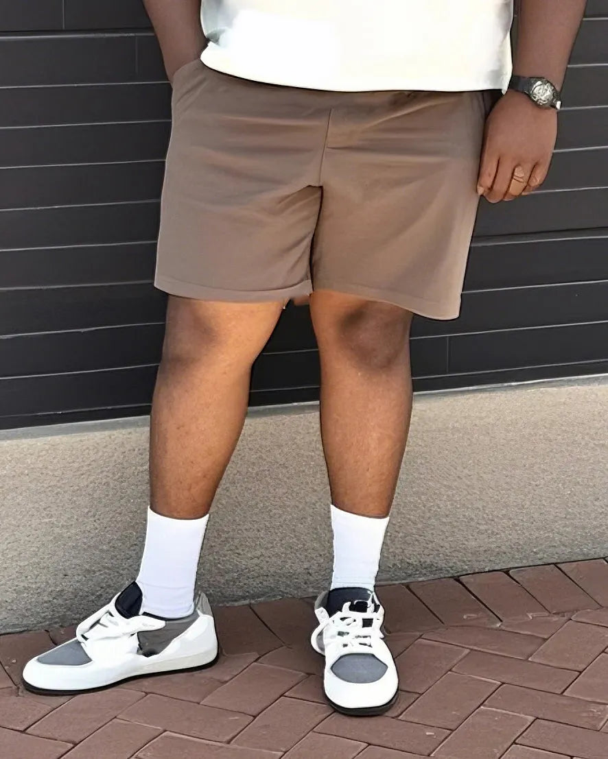 Big & Tall Graphic T-Shirt Shorts Set for big men view 3