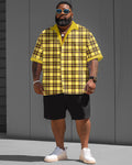 Big & Tall Plaid Jeans for big men view 1