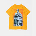 Big & Tall Yellow Graphic Streetwear T-Shirt for big men view 2