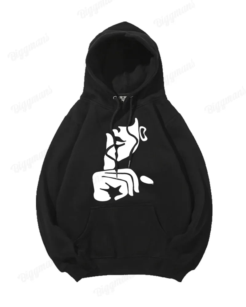 Big & Tall Geometric Hoodie for big men view 6