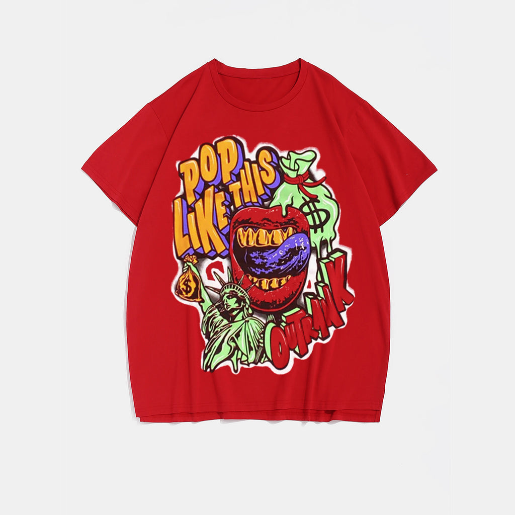 Big & Tall Red T-Shirt for big men view 2