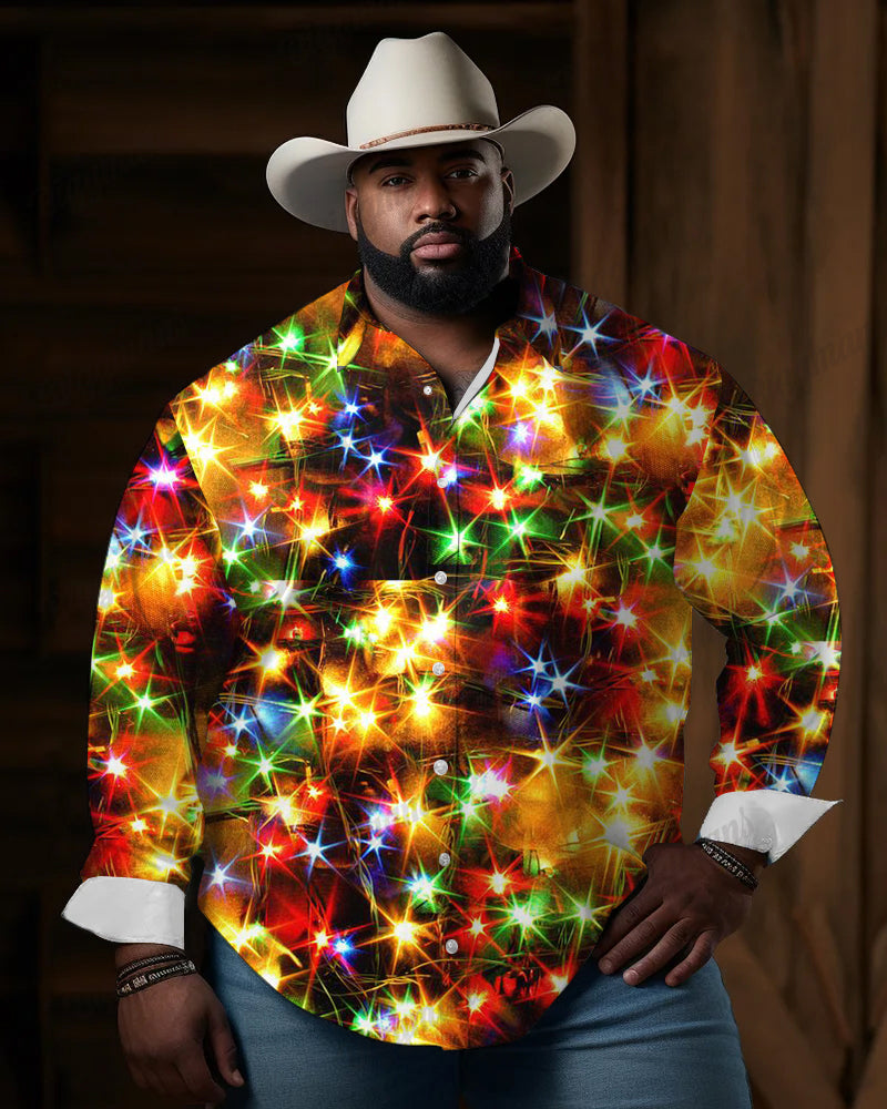 Big & Tall Graphic Long Sleeve Shirt for big men view 1