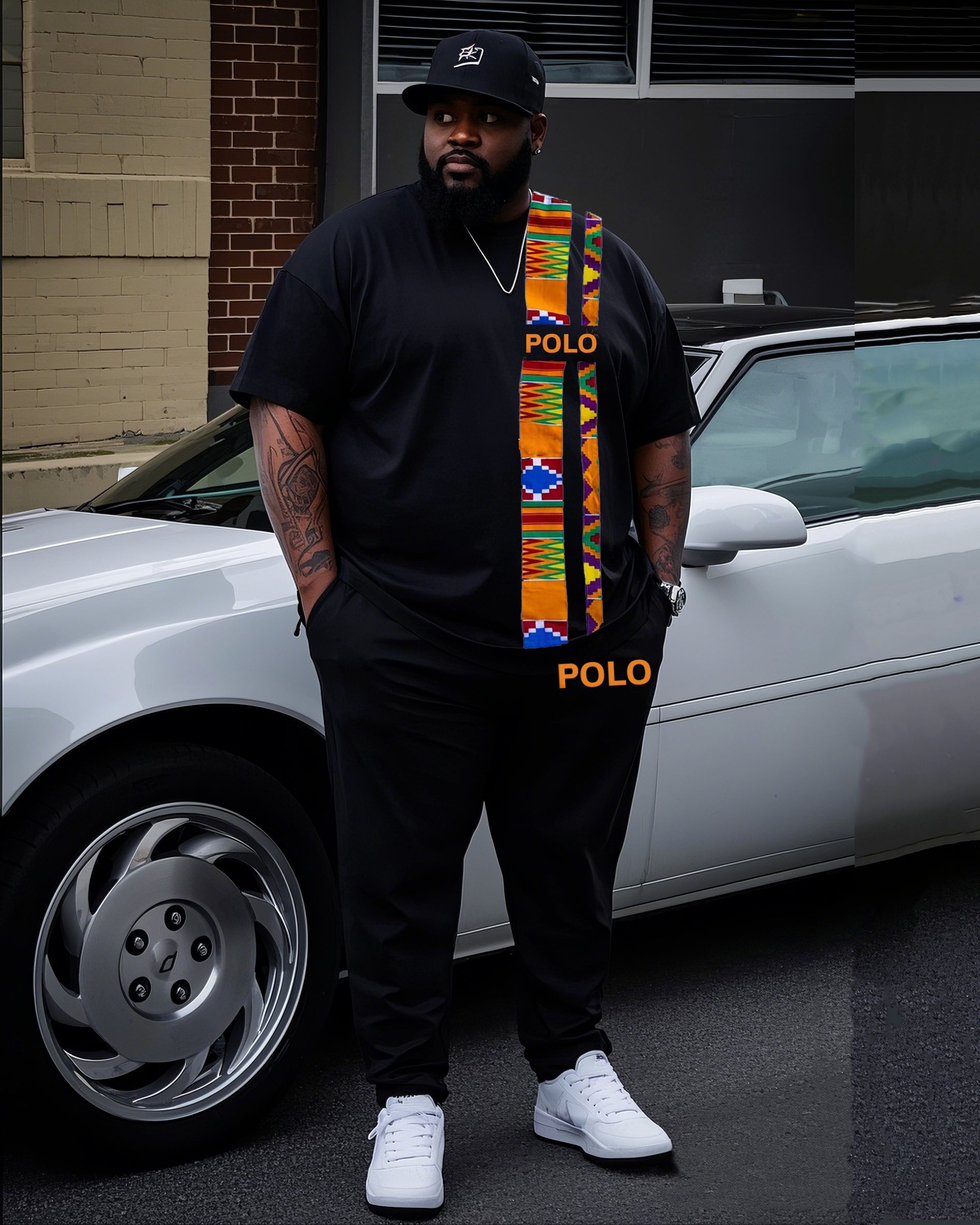 Big & Tall Graphic Two-piece Set for big men view 1