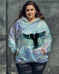 Big & Tall Striped Graphic Hoodie for big men