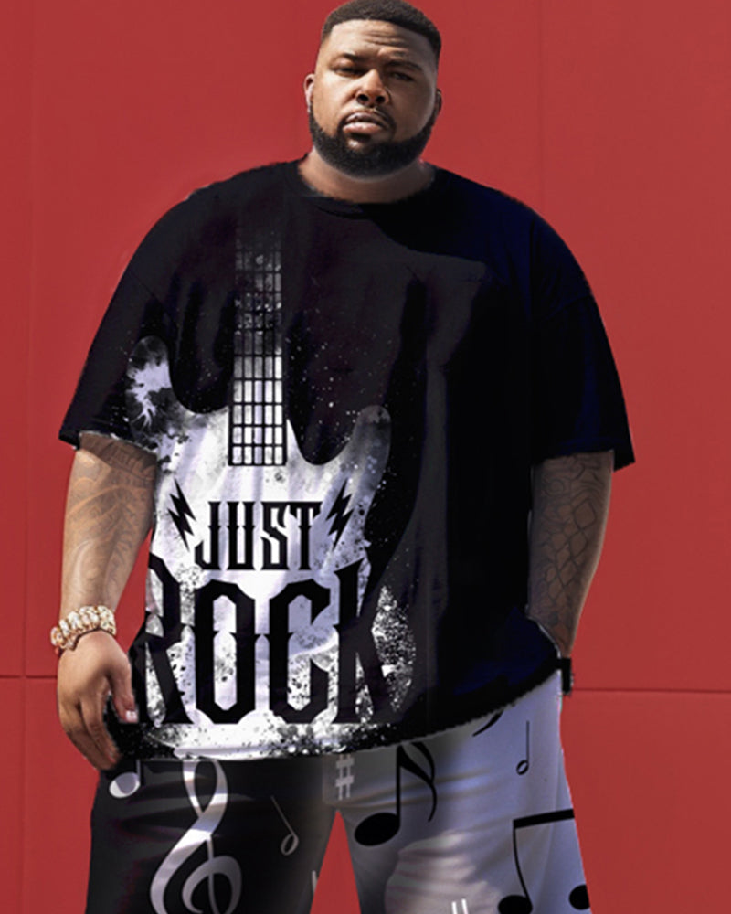 Big & Tall Graphic Two-piece Set for big men view 2