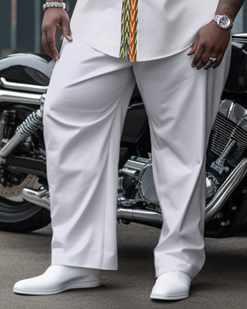 Big & Tall Colorblock Two-piece Set for big men view 3