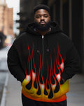 Big & Tall Streetwear Hoodie Sweatpants Set for big men