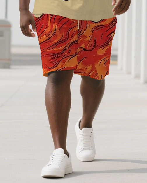 Big & Tall Graphic Skull Two-piece Set for big men view 3