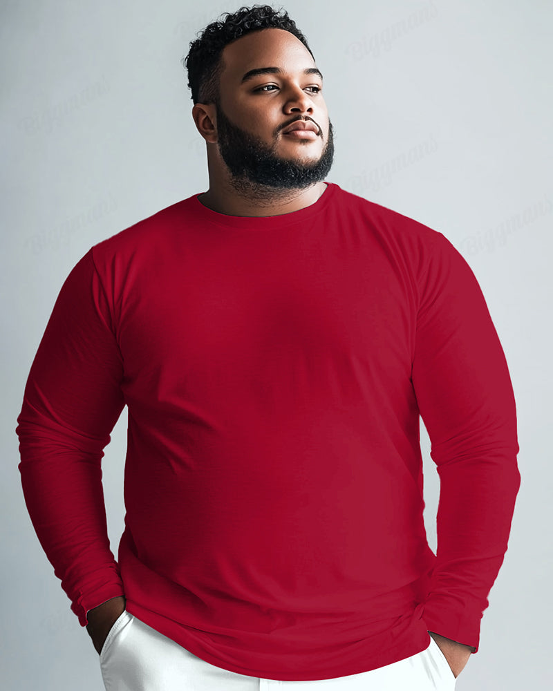 Big & Tall Solid Color T-Shirt for big men view 4