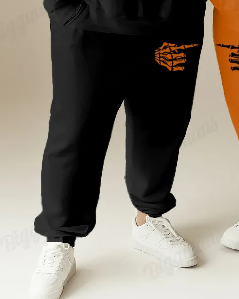 Big & Tall Graphic Skull Hoodie for big men view 5