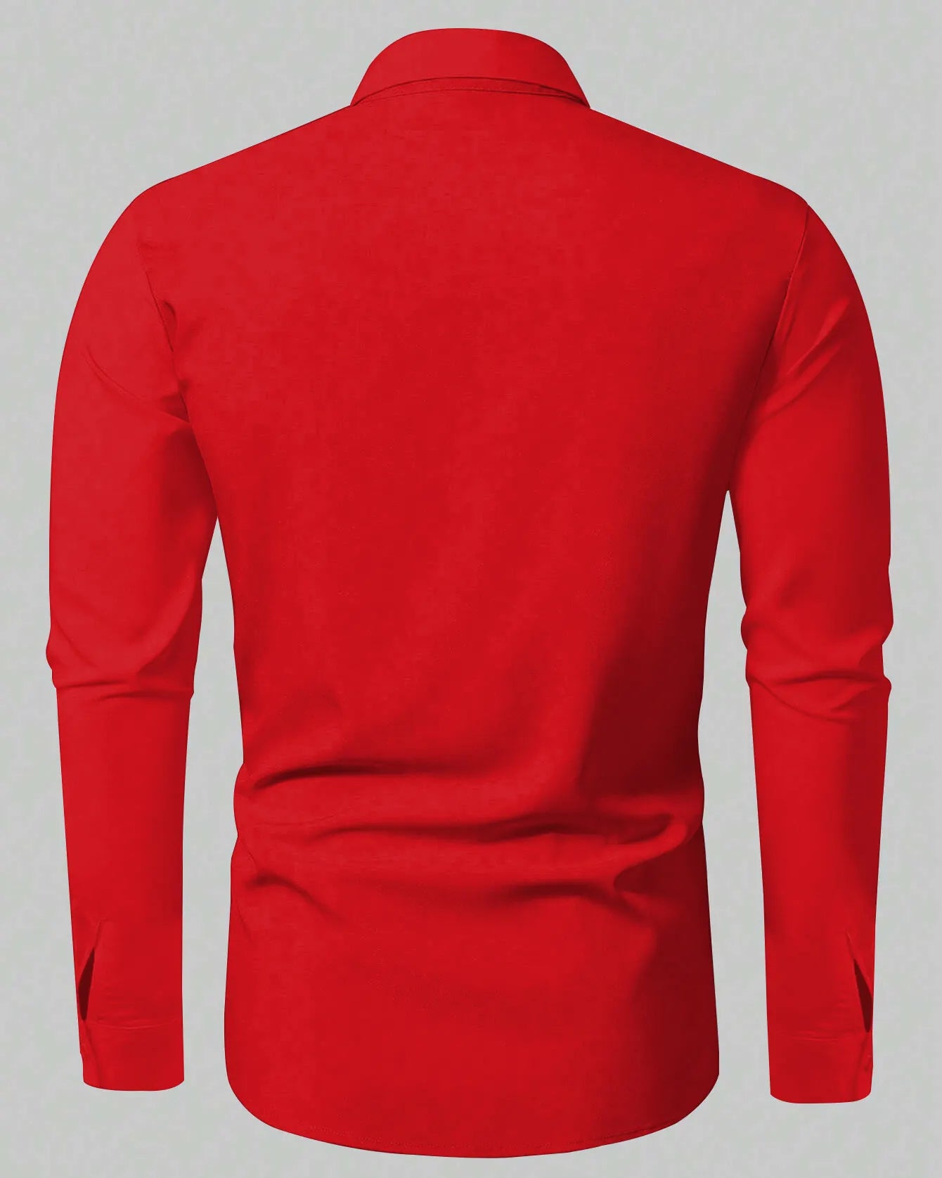 Big & Tall Western Denim Long Sleeve Shirt for big men view 3