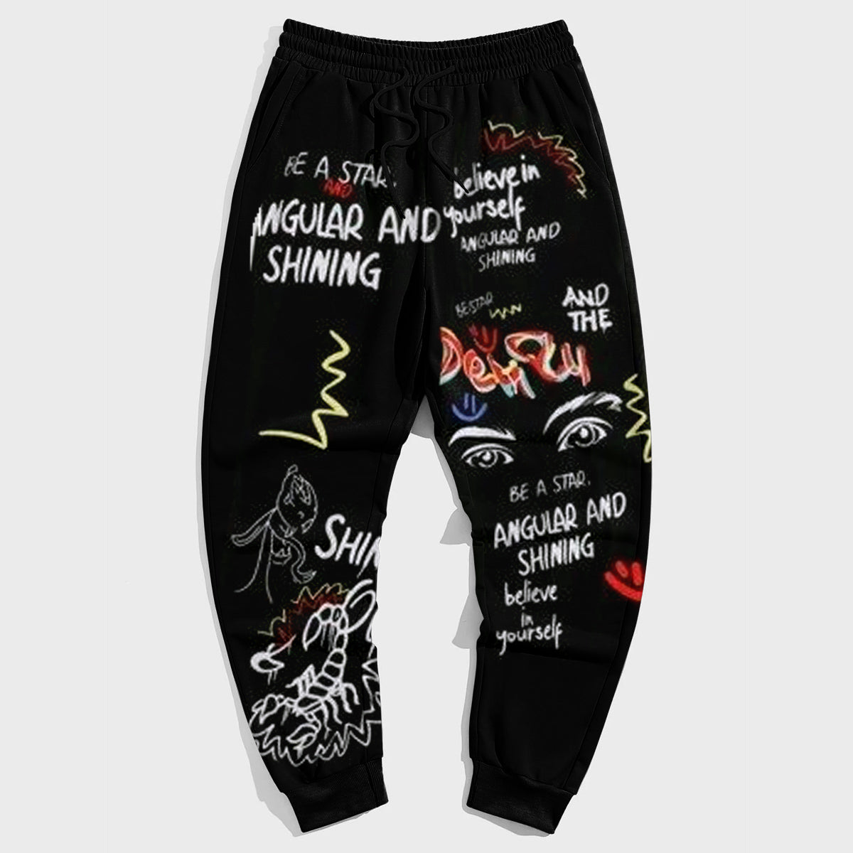 Big & Tall Graphic Streetwear Vintage Pants for big men