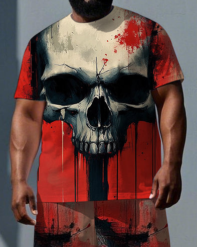 Big & Tall Skull Two-piece Set for big men view 2