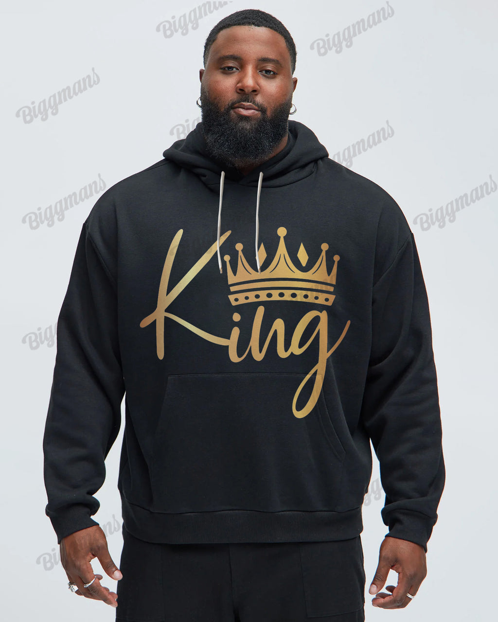 Big & Tall Graphic Hoodie for big men view 1