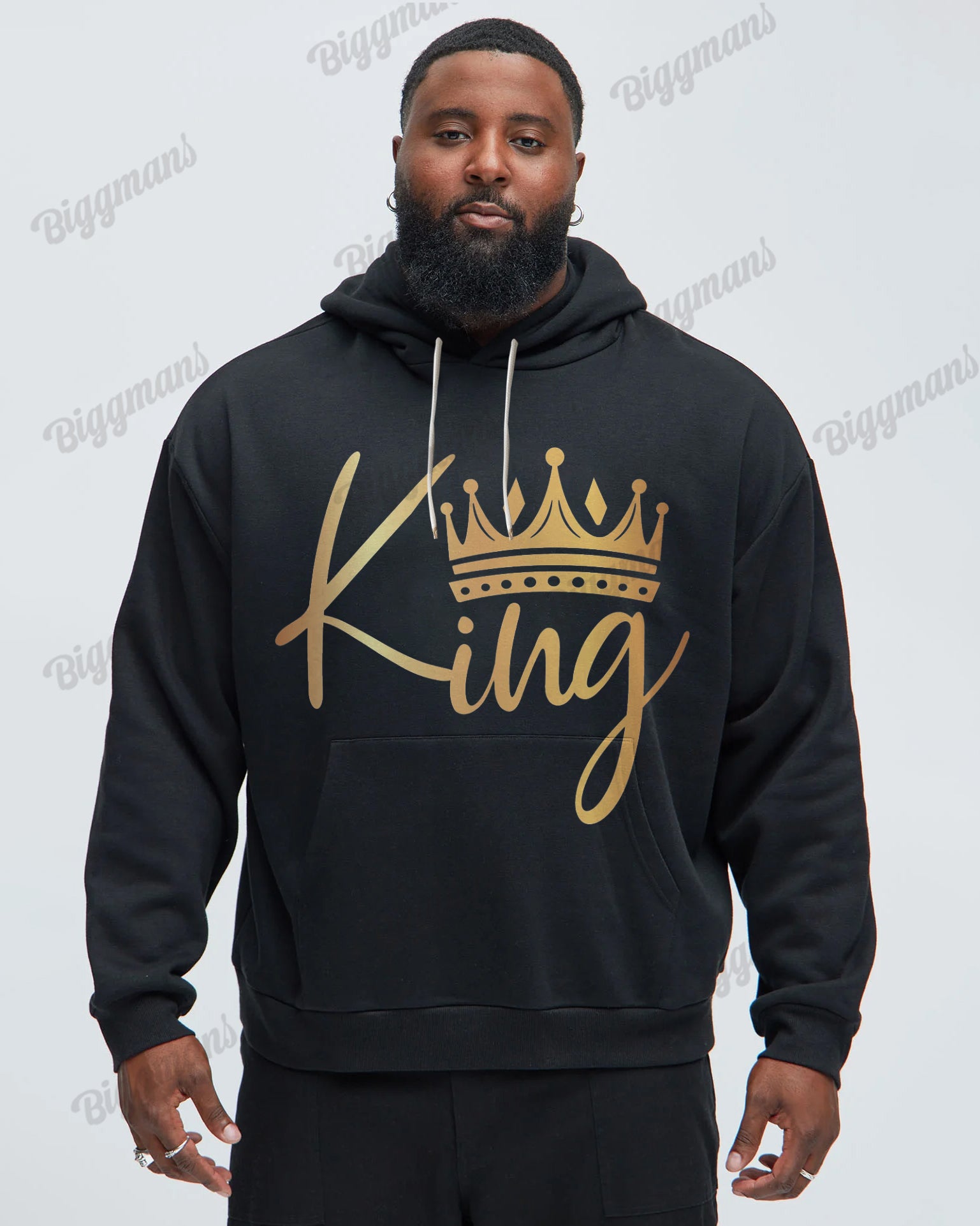 Big & Tall Graphic Hoodie for big men view 1