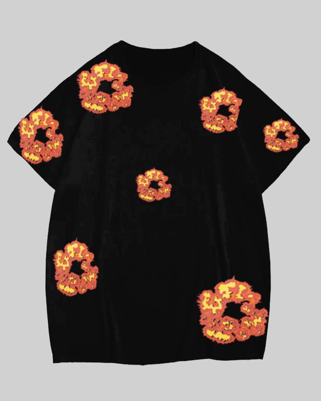 Big & Tall Floral T-Shirt Pants Set for big men view 4