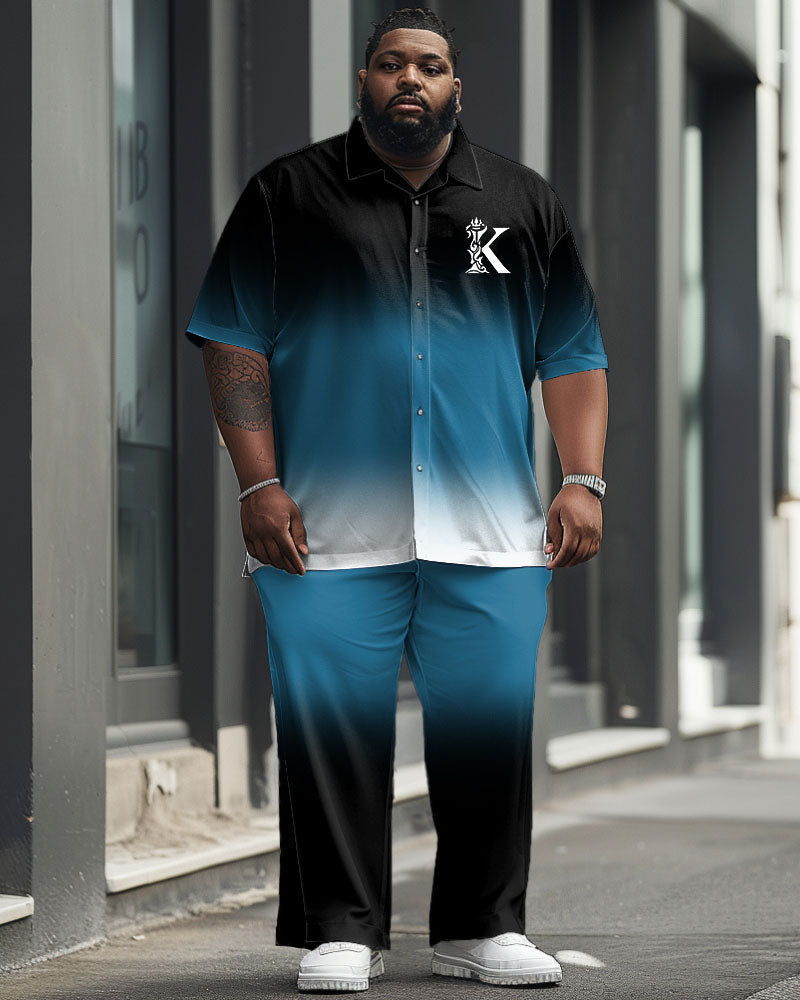 Big & Tall Gradient Graphic Business Casual Jeans for big men view 1