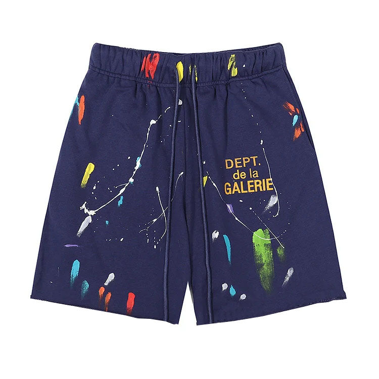 Big & Tall Splash Ink Athletic Shorts for big men view 2