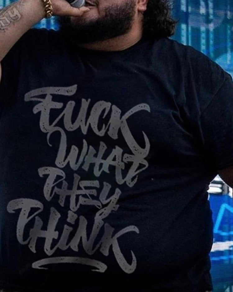 Big & Tall Graphic Streetwear T-Shirt for big men view 1
