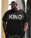 Big & Tall Graphic Camouflage Two-piece Set for big men view 2