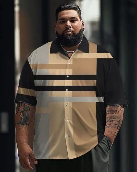 Big & Tall Colorblock Business Casual Jeans for big men view 2