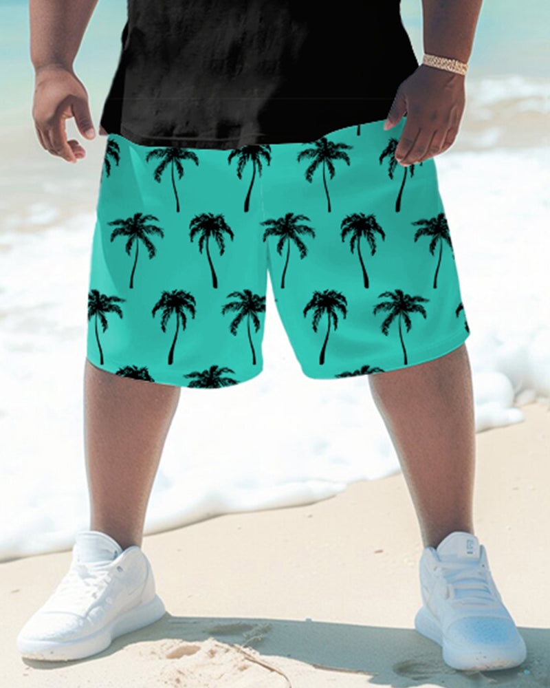 Big & Tall Hawaiian Two-piece Set for big men view 3