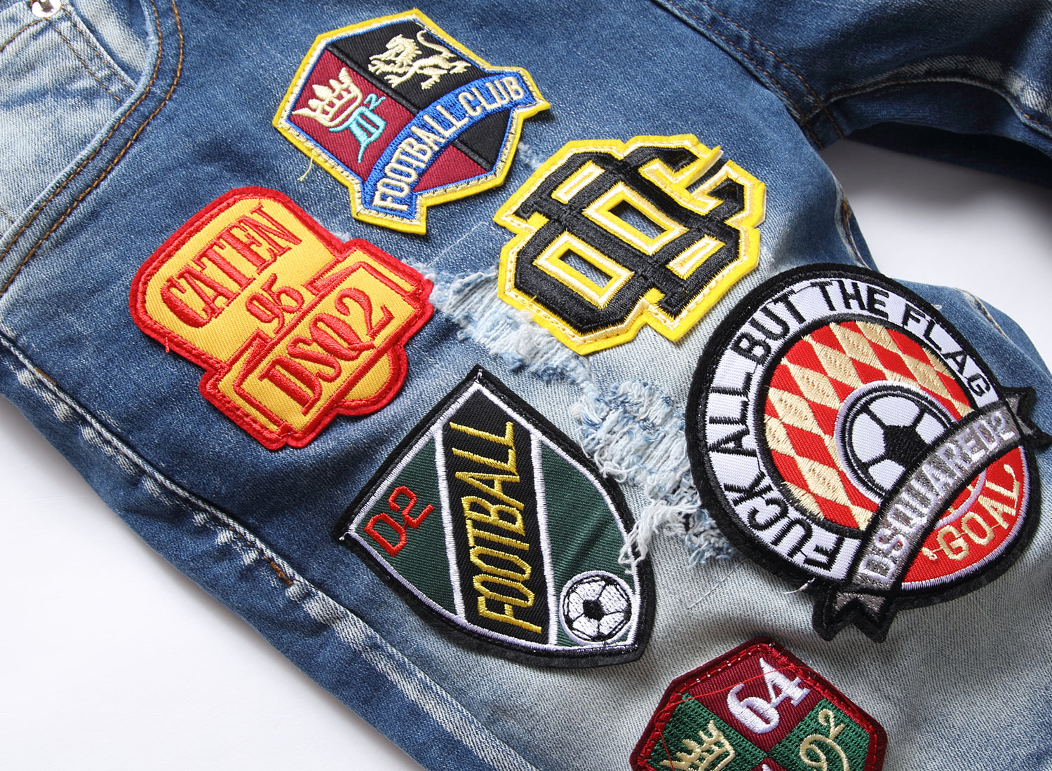 Big & Tall Denim Graphic Jeans for big men view 4