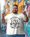 Big & Tall Solid Color Graphic T-Shirt for big men