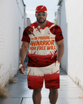 Big & Tall Gradient Polo Shorts Set for big men view 1