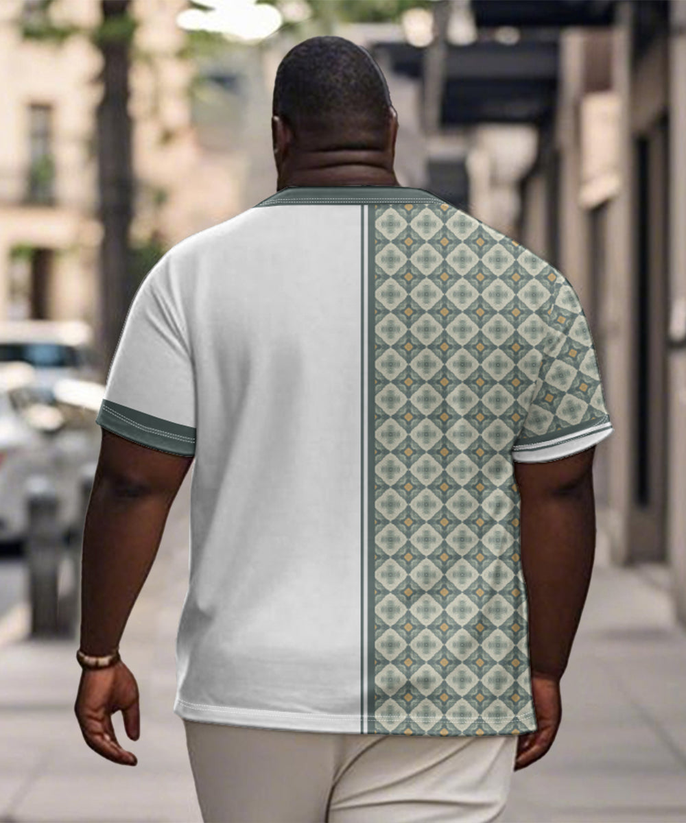 Big & Tall Green Graphic T-Shirt for big men view 7