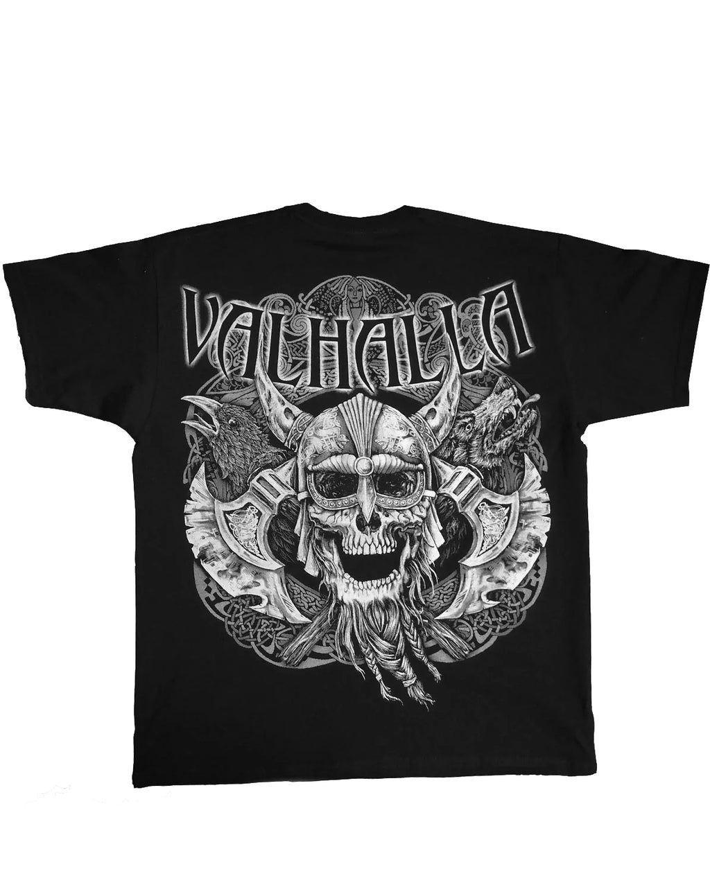 Big & Tall Black Graphic T-Shirt for big men view 2