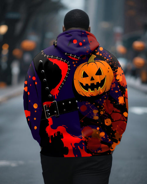 Big & Tall Graphic Graffiti Hoodie for big men view 2