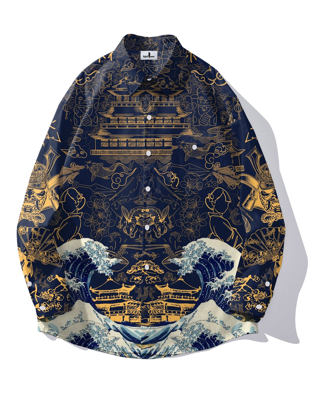 Big & Tall Streetwear Long Sleeve Shirt for big men view 1