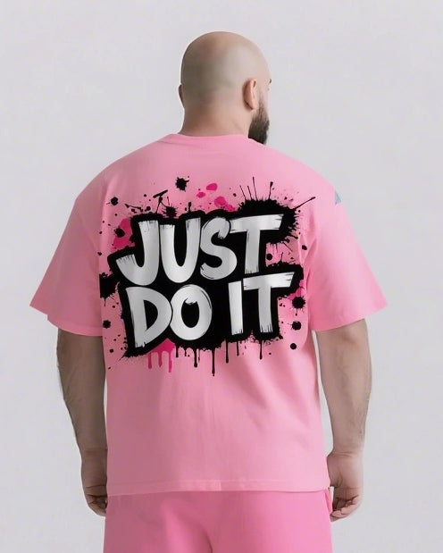 Big & Tall Graphic Streetwear Two-piece Set for big men view 8