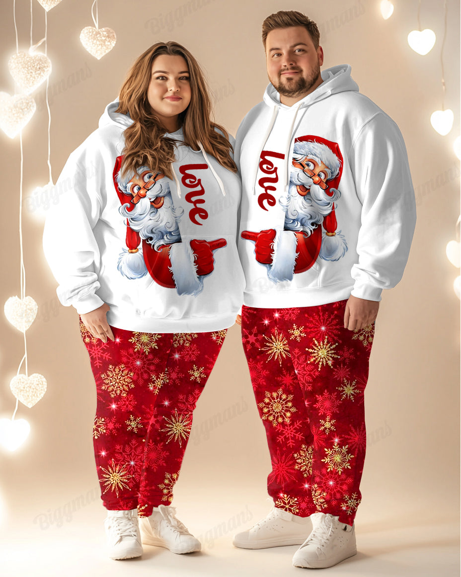 Big & Tall Graphic Streetwear Hoodie Sweatpants Set for big men view 1